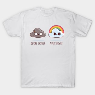 Before and After Shower T-Shirt